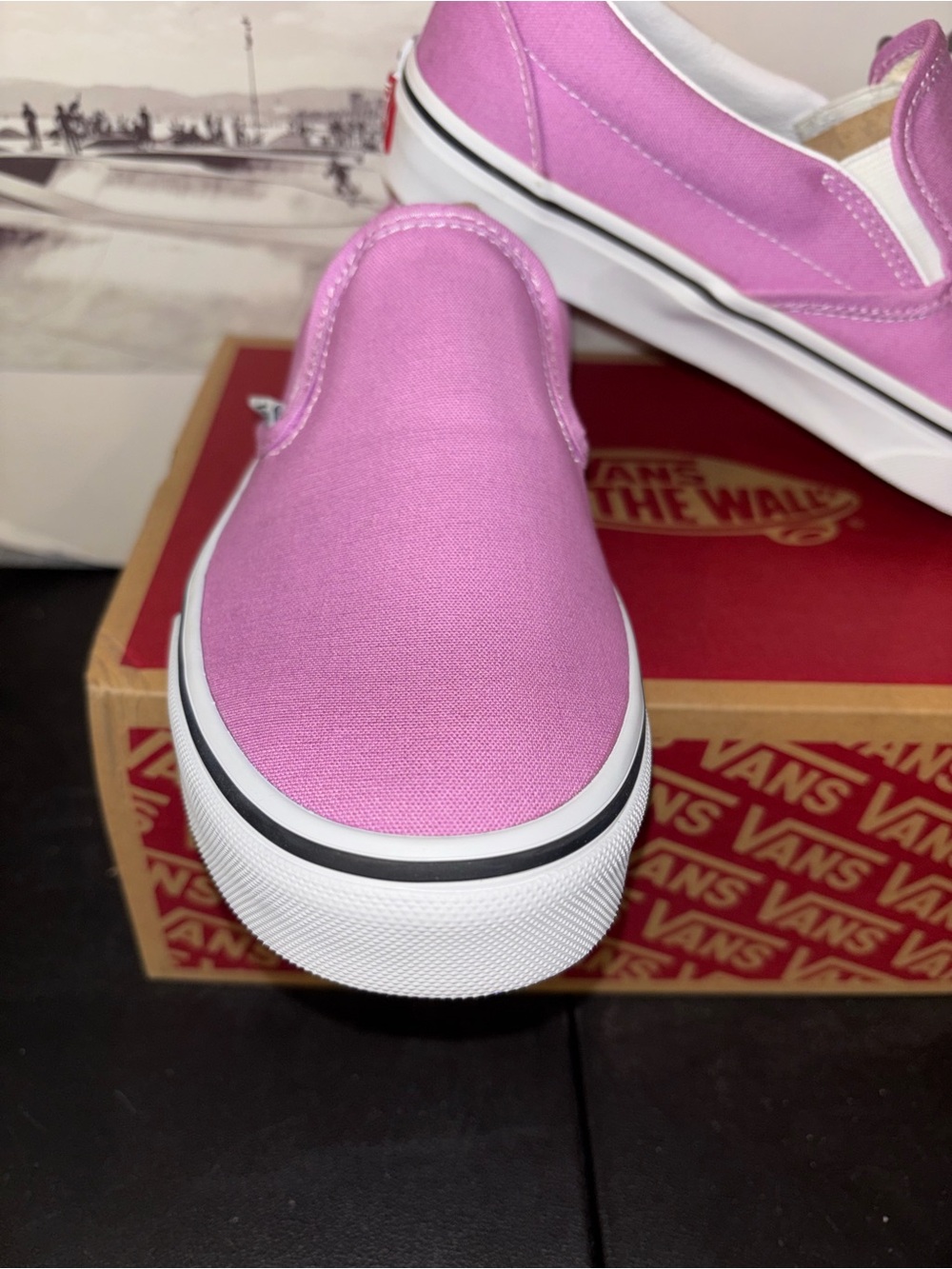 Vans Classic Slip On sz 8.0 Men’s 9.5 Woman - Picture 3 of 11